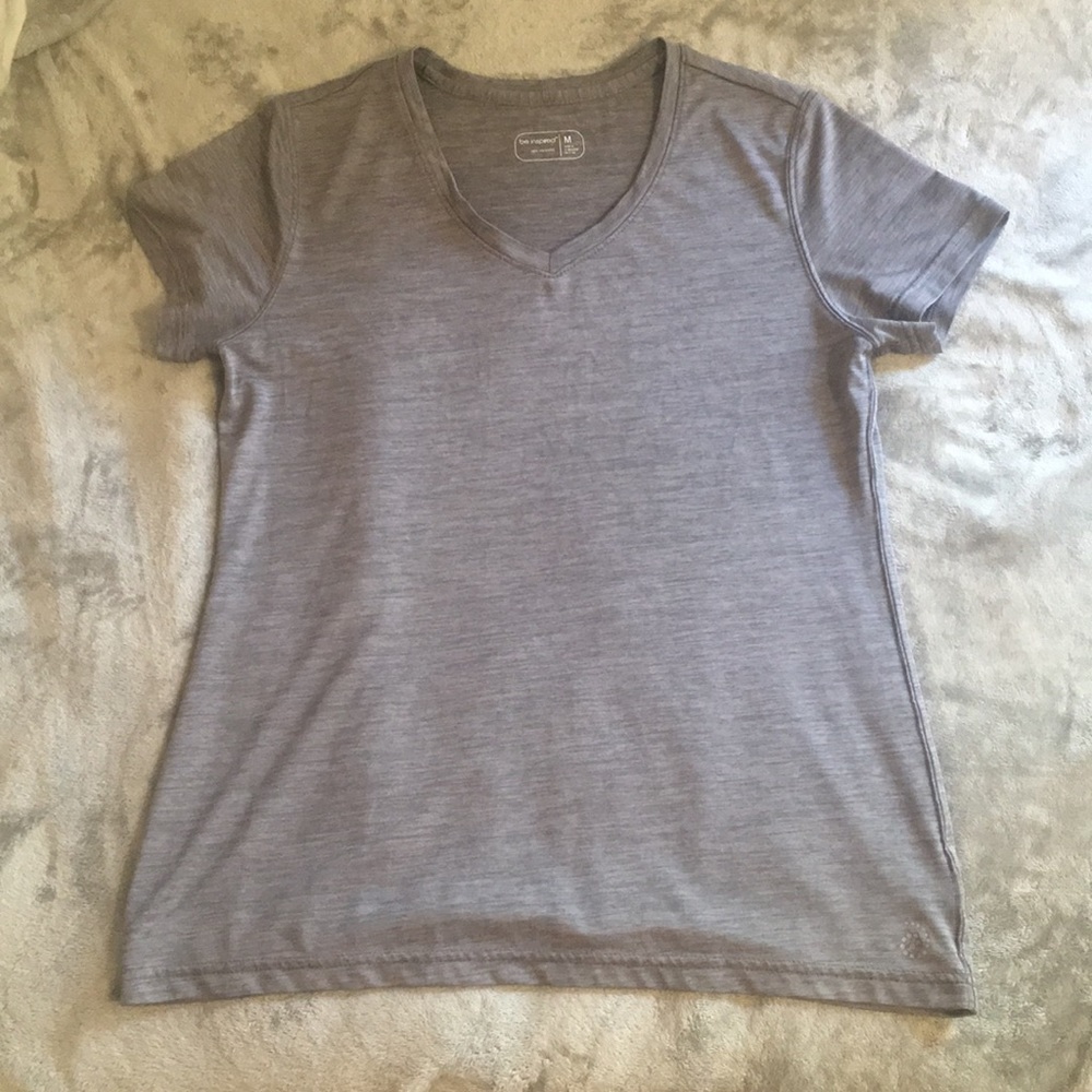 Women’s Medium Plain Gray “be inspired” T-Shirt